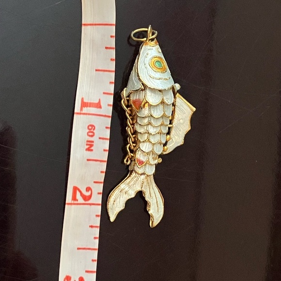 Cloisonne Articulated Koi Fish Pendant - Picture 4 of 4